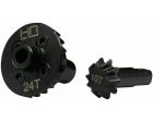 Hot Racing TRXM9024 Steel Helical Diff Ring/Pinion Underdrive (10/24T) TRX-4M