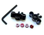 Hot Racing VXS2101 Black Aluminum Axle Carrier Knuckles Traxxas 1/16 E-Revo Summit