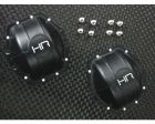 Hot Racing WRA12C01 Aluminum Ar60 Axle Diff Covers (Black) - Axial Yeti Wraith Ax10