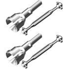 IMEX 16376 Front Metal CVD Shafts & Outdrive Cups (x1 Pair)