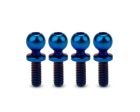 J Concepts 5133-1 5.5mm Revolved Titanium Ball Studs (Blue) (4) (8mm)
