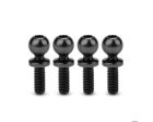 J Concepts 5133-2 5.5mm Revolved Titanium Ball Studs (Black) (4) (8mm)