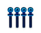 J Concepts 5135-1 5.5mm Revolved Titanium Ball Studs (Blue) (4) (12mm)