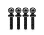 J Concepts 5135-2 5.5mm Revolved Titanium Ball Studs (Black) (4) (12mm)