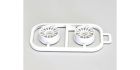 Kyosho MZH131W-N15B Multi Wheel II N/Offset 1.5(White/RE30/2pcs) MZH131W-N15B