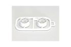 Kyosho MZH131W-W1B Multi Wheel II W/Offset 1.0(White/RE30/2pcs)
