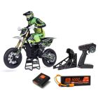 Losi -2310 Promoto-SM 1/4 Super Moto Motorcycle, FXR, White: RTR with Battery and Charger
