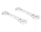 Losi 254030 Hinge Pin Braces Front Alum Monster Truck XL Silver (2)