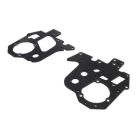 Losi 361000 Carbon Chassis Plate Set: PM-MX