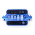 Power Hobby PHB5028BLUE Aluminum RC Connector Soldering Jig, Blue