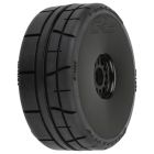 Proline Racing 1023510 Menace HP BELTED Speed Run 1:8 Tires Mounted on Mach 10 Black 17mm Wheels (2) for Front or Rear