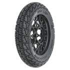 Proline Racing 1024410 Hot Lap S3 Motorcycle Front Tire Mounted on Black Supermoto Wheel for Promoto-MX Front