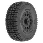 Proline Racing 1024811 Mirage TT 2.2"/3.0" BELTED SC Tires Mounted on Raid Black 6x30 Removable Hex (12mm & 14mm) Wheels (2)