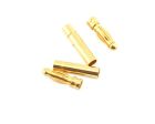 ProTek RC PTK-5001 3.0mm Gold Plated Inline Connectors (2 Male/2 Female)