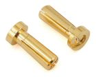 ProTek RC PTK-5044 4mm Low Profile Super Bullet Solid Gold Connectors (2 Male)