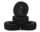 Redcat RER41719 Pre-mounted 1/32 Tires and Wheels (Black)(4pcs)