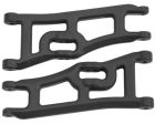 RPM 70662 Wide Front A-arms Black; Traxxas Rustler Stampede