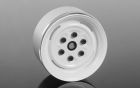 RC4WD RWDZ-W0288 Vintage Yota 6 Lug Stamped Steel 1.55 Beadlock Wheels (White)