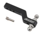 SAMIX TRX4-6057-BK TRX-4 Aluminum Drop Hitch Receiver (Black)
