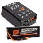 Spektrum X-1031 Smart Powerstage Surface Bundle: 5000mAh 2S 50C LiPo Battery (IC3) / 100W S100 Charger