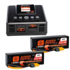 Spektrum XPSS800 Smart Powerstage 8S Surface Bundle:  (2) G2 5000mAh 4S LiPo IC5 & S250 Charger