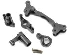 ST Racing Concepts STA31122BK Machined Aluminum Steering Bellcrank Set, Black, for Axial Yeti
