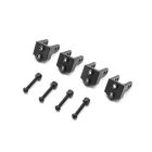 Team Losi Racing 314010 Upper Shock Mount, Aluminum, Black (4): Mini LMT