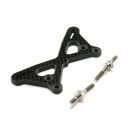 Team Losi Racing TLR334061 Carbon Front Tower +2mm w/Ti Standoffs: 22 5.0
