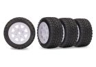 Traxxas 10874 White Mini Rally Wheels with Rally Tires (F&R)