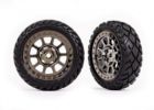 Traxxas 2479T Tires & Wheels Assembled (2.2' Black Chrome Wheels, Anaconda 2.2' Tires with Foam Inserts) (2) (Bandit Front)