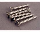 Discontinued - Traxxas 2650 Screws 3x20mm Countersunk Self-Tapping (6)