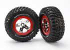 Traxxas 5867 Tires & Wheels Short Course Truck Chrome Wheels Rear BFGoodrich Tires