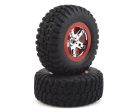 Traxxas 5867 Tires & Wheels Short Course Truck Chrome Wheels Rear BFGoodrich Tires