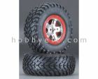 Traxxas 5873R Tires & Wheels Assembled Glued Slash 2wd and 4wd