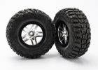Traxxas 5882R Tires & Wheels Assembled Glued Nitro Slash 2WD