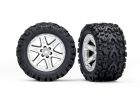 Traxxas 6773R Pre-Glued (2.8') RXT Satin Wheels Tires Talon (2) Rustler 4X4 VXL