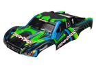 Traxxas 6844X Body Slash 4X4 Painted Decals Applied (Green And Blue)