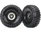 Traxxas 8174 Tires and Wheels - Assembled (Method 105 Black Chrome Beadlock W