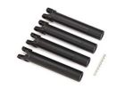 Traxxas 8993A Half Shafts Outer (Extended, Front or Rear) (4)/ E-Clips (8) (For use with #8995 WideMaxx Ssuspension Kit)