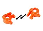 Traxxas 9037T Steering Blocks Extreme Heavy Duty Orange Left & Right 3x20mm BCS (2) for Use with #9080 Upgrade Kit