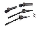 Traxxas 9051R Driveshafts Front Extreme Heavy Duty Steel Spline Constant Velocity with 6mm Stub Axles Complete Assembly (2) for Use with #9080 Upgrade Kit