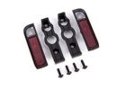 Traxxas 9122 Tail Light Housing, Black (2)/ Lens (2)/ Retainers (Left & Right)/ 2.6x8 BCS (Self-Tapping) (4)