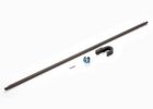 Traxxas 9355 Driveshaft, center, steel (266mm)/ pin/ support, center driveshaft/ 5x11x4 bearing