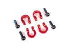 Traxxas 9734R BUMPER D-RINGS ALUM RED