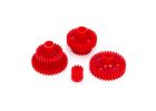 Traxxas 9776A Trans Gear Set Portals Red