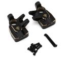 TREAL AXP8-11 Treal Hobby Axial AXP8 Gilamon Brass Steering Knuckles (Black) (72.55g ea) (2)