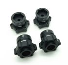 Treal B07KSSHMPB Aluminum Wheel Hubs Spacers +15mm for Losi LMT Black  