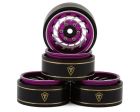 TREAL TSCX24-267 Treal Hobby Type L 1.0" Aluminum Cyclone Beadlock Wheels (Pink) (4) (27.5g ea)