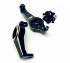 Treal X0021TKFY5 Brass Caster Blocks Protal C-Hub Bushings (Black) for Traxxas TRX-4