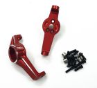 Treal X0023G2CZV Aluminum 7075 Caster Blocks Protal Drive Kingpin Bushings (Red) Traxxas TRX-4